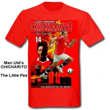 Man Utd Little Pea T-Shirt Ronaldo Man Utd & Mexico Superstar Shirt