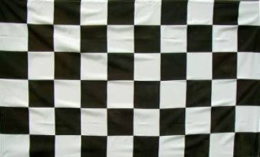 Black & White Flag Checkered Flag Giant Black and White Grand Prix Flag