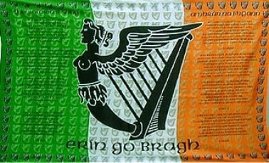 Ireland Flag Erin Go Bragh Eire Ireland Rugby Football Flag