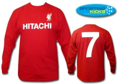 Liverpool Retro Shirt Liverpool 1980's Classic Retro Shirt