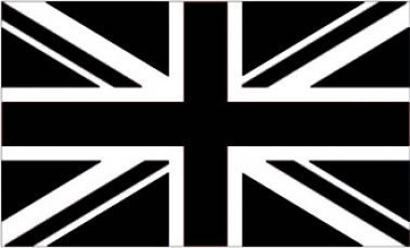 Black Union Jack Black British Union Flag Great Britain