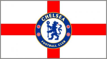 Chelsea & England Crest Flag