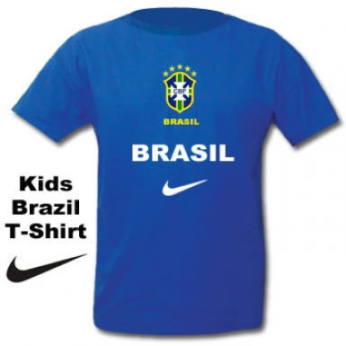 Official Nike Brazil Kids Football T-Shirt