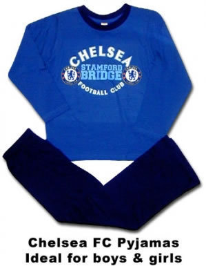 Chelsea FC Kids Pyjamas PJ's Chelsea Nightsuit