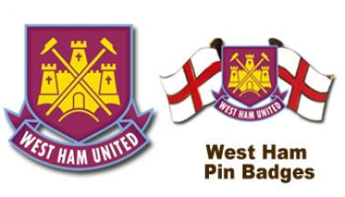 West Ham United Crest Pin Badge Set