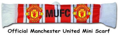 Man Utd Car Scarf Manchester United Mini Scarf
