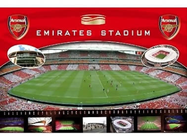 Arsenal FC Football Stadium Poster Arsenal Wall Poster Arsenal FC Poster Gunners Wall Poster Invincibles 2004