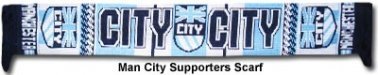 Man City Scarf Manchester City Scarf Official Man City Scarf