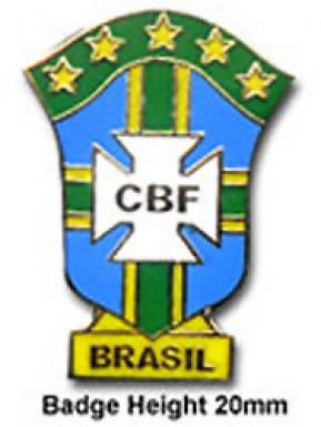 Brazil Pin Badge Brazil Football Crest Pin Badge