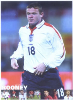 Wayne Rooney Poster Man Utd & England Striker Rooney