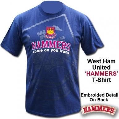 Official West Ham United Hammers Crest T-Shirt