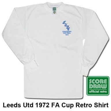 Leeds United 1972 FA Cup Final Retro Shirt by Scoredraw
