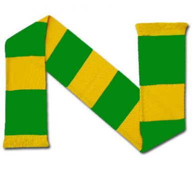 Green and Gold Bar Scarf Traditional Football Bar Scarf