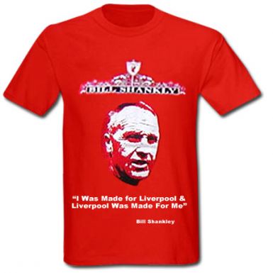 Bill Shankly T-Shirt Liverpool Legend Bill Shankly Liverpool's Greatest Manager