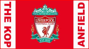 Liverpool FC Flag Official Liverpool Football Crest Flag Banner