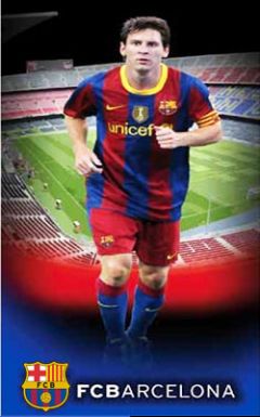 Official FC Barcelona Lionel Messi Towel Barcelona Beach Towel