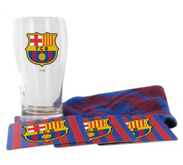 Official Barcelona Mini Bar Set FC Barcelona Pint Glass