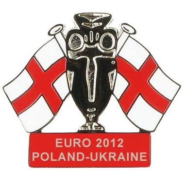 England Euro 2012 Poland & Ukraine Football Pin Badge
