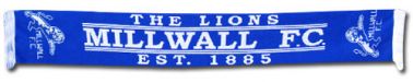 Millwall FC Crest Scarf Millwall Lions No One Likes Us