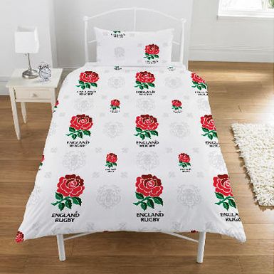 England Rugby Duvet Set Rugby World Cup Bedroom Duvet Set English Rose Duvet