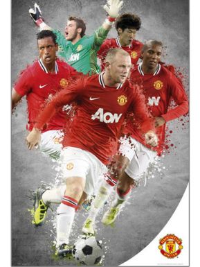 Manchester United Team Poster Man Utd Montage Poster