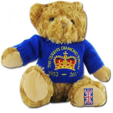 Queen Elizabeth II Diamond Jubilee Teddy Bear 2012  Jubilee Souvenir