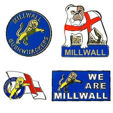 Millwall Badges Millwall-South London Pin Badges Millwall Lions Badges