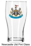 Newcastle Utd Crest Pint Glass 