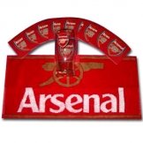 Arsenal FC Pint Glass Mini Bar Set Arsenal