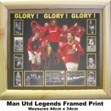 Man Utd Heroes Print Manchester United