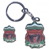 Liverpool FC Keyring & Pin Badge Set  - liverpool fc