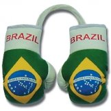 Brazil Flag Mini Boxing Gloves 