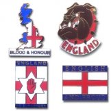England Bulldog Pin Badges England