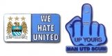 City Hate Man U Badges 