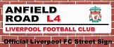 Liverpool FC Street Sign  - liverpool fc