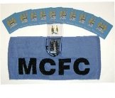 Manchester City Pint Glass Mini Bar Set Manchester City