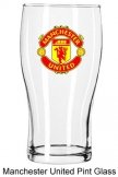 Man Utd Crest Pint Glass Manchester United