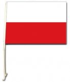 Poland Euro 2012 Car Flag 