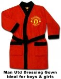 Man Utd Red Dressing Gown Manchester United