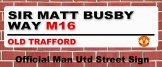 Man Utd Street Sign Manchester United