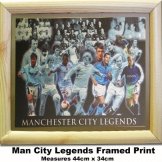 Man City Legends Print Manchester City