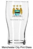 Man City Crest Pint Glass Manchester City