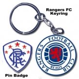 Rangers Keyring & Badge Set 