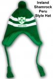 Ireland Shamrock Peru Style Hat Celtic