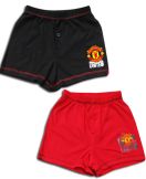 Man Utd Kids Boxer Shorts Manchester United