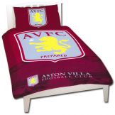 Aston Villa Single Duvet Set 