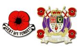 Poppy Remembrance Badge Set England