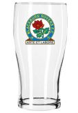 Blackburn Rovers Crest Pint Glass 