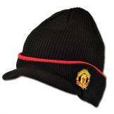 Man Utd Peaked Beanie Hat Manchester United