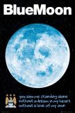 Manchester City Blue Moon Poster 